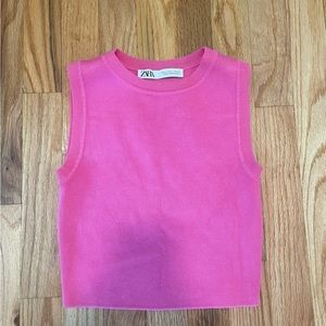 Zara - cropped sweater tank
